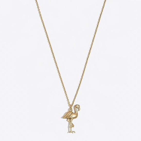 NEW Golden Flamingo Pendent Necklace - Picture 2 of 2